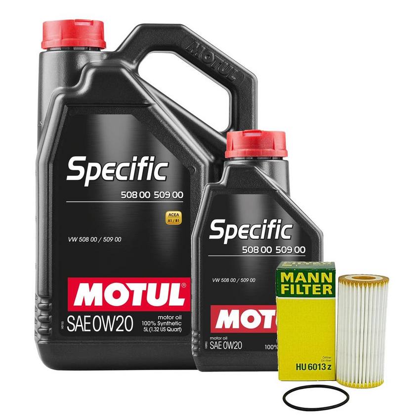 Audi Engine Oil Change Kit - Motul  SPECIFIC 508 00 509 00 0W20